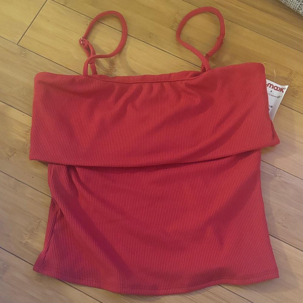 Chic Red Camisole Top